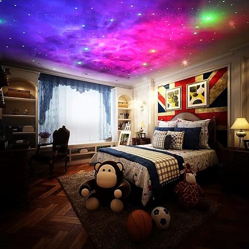 Image of Desidiya Star Projector Galaxy Projector Remote Control-360 Adjustable Timer Kids Sitted Astronaut Nebula Night Light,Gaming Room,Home & Party Corded Electric - Polycarbonate,Led,Multicolor