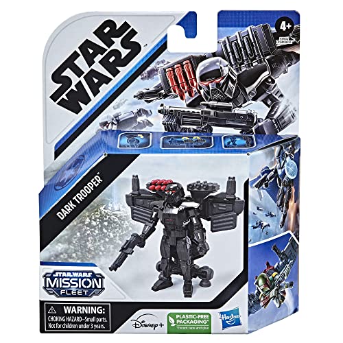 Star Wars Mission Fleet Gear Class Dark Trooper Attack from Above, 2.5-Inch-Scale Figure and Vehicle, Toys for Kids Ages 4 and Up - Image 2
