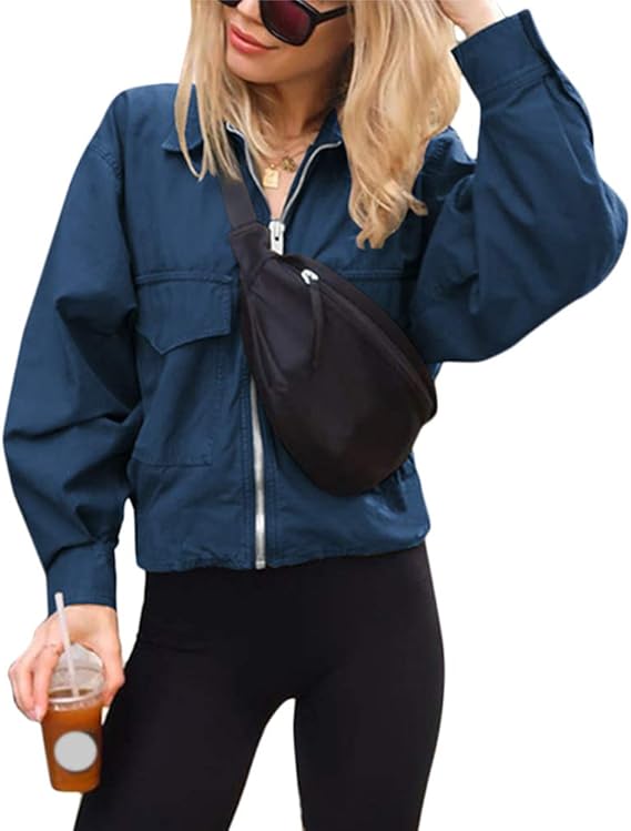 zip front bomber jacket