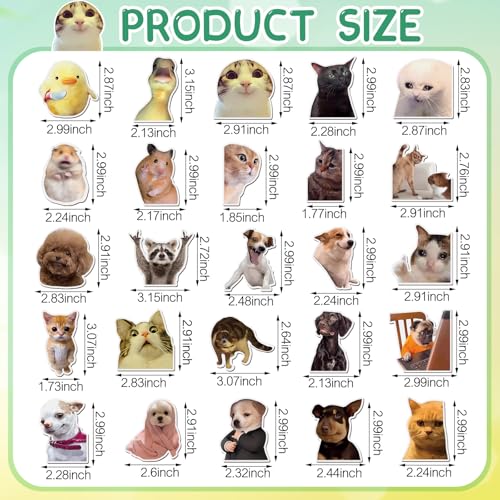 Set de 25 imanes decorativos divertidos con diseño de animales miniatura 2