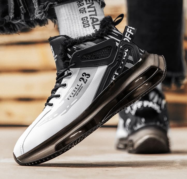 Men's Snow Boots Waterproof Warm Fur Lined Winter Hiking Boot Non-Slip Outdoor Ankle High-top Shoes Work Hiker Trekking Trail Sport Shoes3