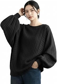 [UQQA] チュニック レディース 秋冬 長袖 【やわらか素材 着心地楽ちん】 ドルマンスリーブ ゆったり トップス カットソー トレーナー