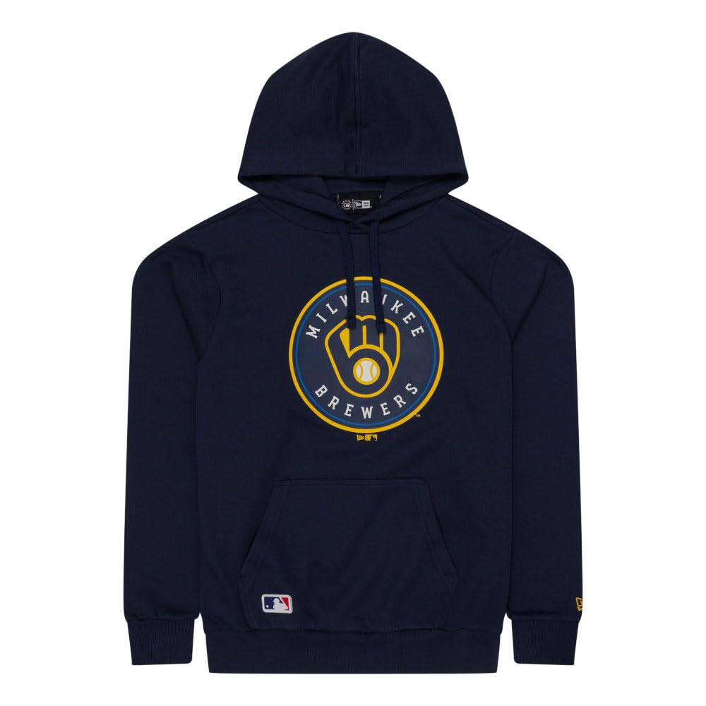 New Era MLB Regular Milwaukee Brewers Hoodie Large Blue