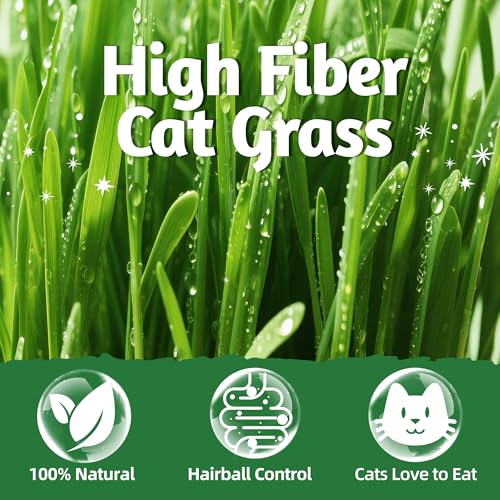 Image of Just Try Freeze Dried Cat Grass Topper for Indoor Cats, 8 oz