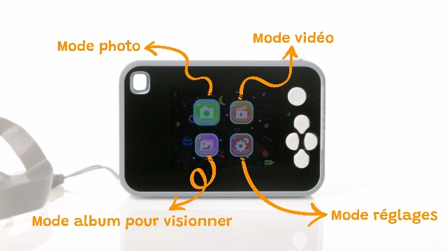 Appareil Photo Enfant 40MP + Vidéo 1080P - Écran 6 Cm, Zoom X8, Léger 80g - Cadeau Pour 4 Ans Et Plus