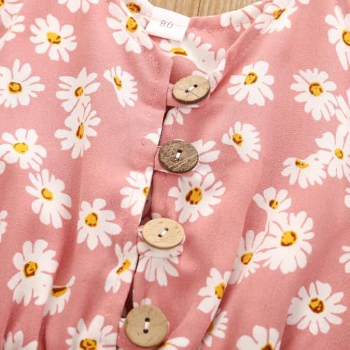 Image of Toddler Girl Clothes Baby Summer Cute Halter Romper 6 Months to 5 Years Old
