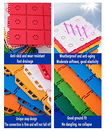 Floor Tiles 30.5CM Buiten Modulaire In Elkaar Grijpende Vloertegels, Kleuterschool Speelplaats Park Sportvloer… - Image 8