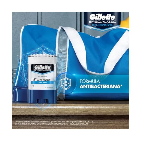 Gillette Desodorante Gel Antitranspirante Cool Wave 82G - Imagem 9