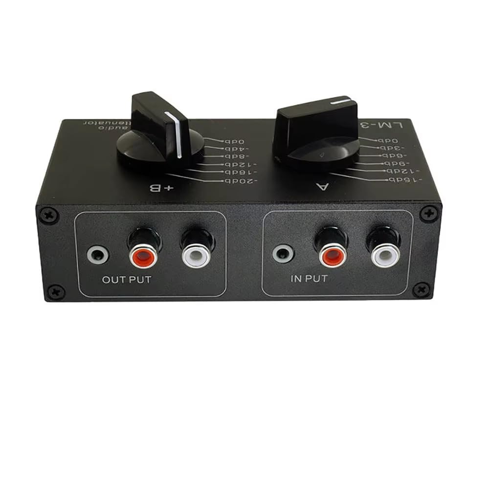 Audio Stereo Passivo a Doppio Canale | Attenuatore di livello del preamplificatore, regolabile senza perdite, tipo combinato, massimo -35 dB