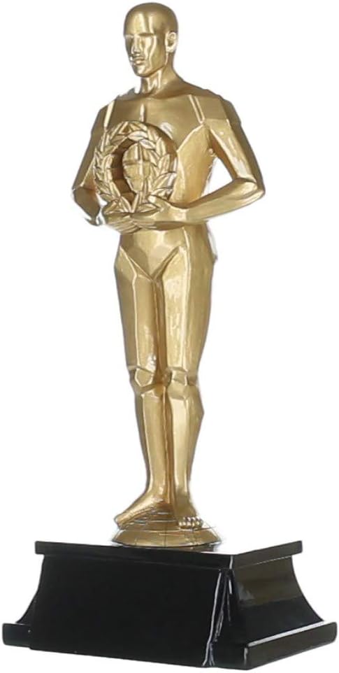 Decade Awards Personalized Male Achievement Trophy - Engraved Golden Achievement Award - Celebrate Success in All Endeavors - Customize Now (8 Inch)