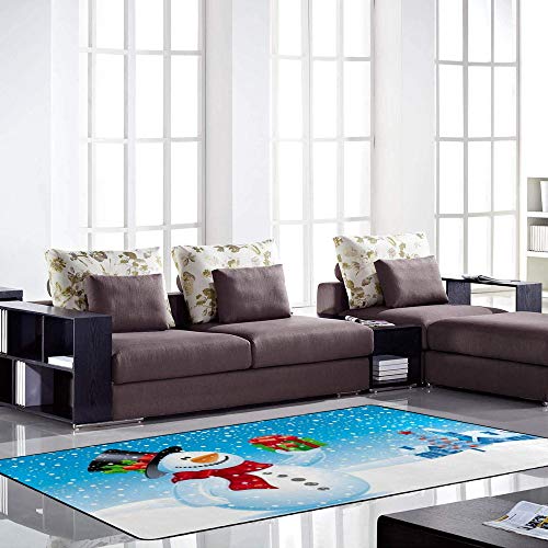 Tapis de Noël grand format pour protéger le sol et décorer le salon - 4