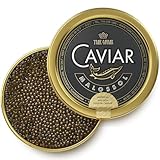 TSAR CAVIAR Imperial Kaluga Fusion Caviar 5.3 oz (150G) - OVERNIGHT DELIVERY - Black Caviar Sturgeon - Light-Salted Osetra Caviar Eggs - Gourmet Food Gifts - Malossol Fish Roe