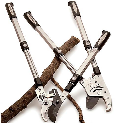 Kings County Tools Double Ratcheting Anvil Lopper | Cuts Dry Wood | Extendable 26" – 40" Long Handles | Trim Dead Tree Branches | 6 Pin-Locked Position Stops | Heavy-Duty Steel #TOP1