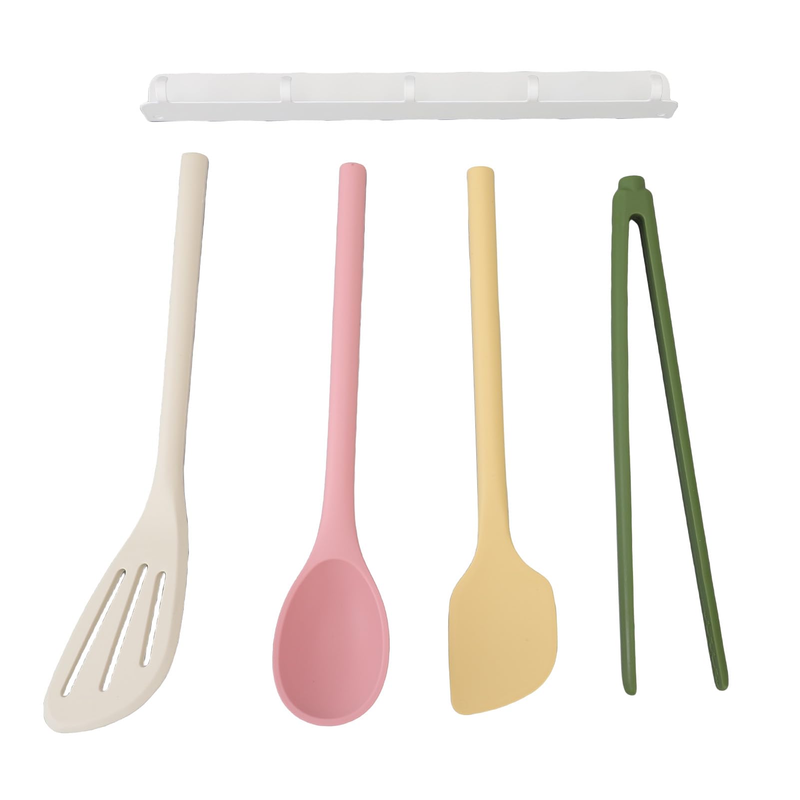 Ustensiles de cuisine en silicone suspendus pour repas en famille