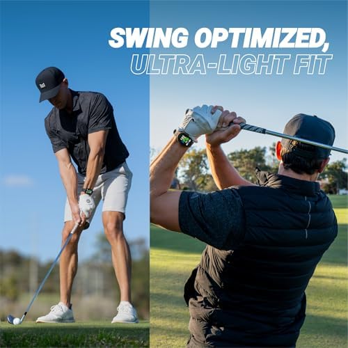 Blue Tees Golf Playmaker+ GPS Golf Watch with AMOLED Touch Screen Display | 42,000+ Preloaded Courses, Advanced Shot Tracking & Dynamic GPS Distances, Real Time Weather & Course View, IP67 Waterproof - 2