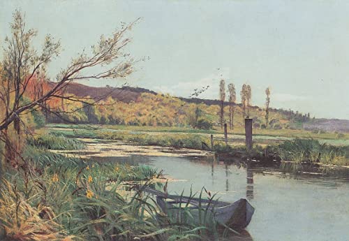 Paysage à Genève par Ferdinand Hodler pour Décoration Murale de Salon Moderne