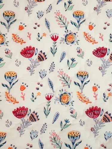 Image of Rang Single Bed Comforter | Uniform Cotton Filling | 100% Cotton Soft & Cozy AC Dohar Blanket | Lightweight Reversible Design | All Weather Quilt | Color - White