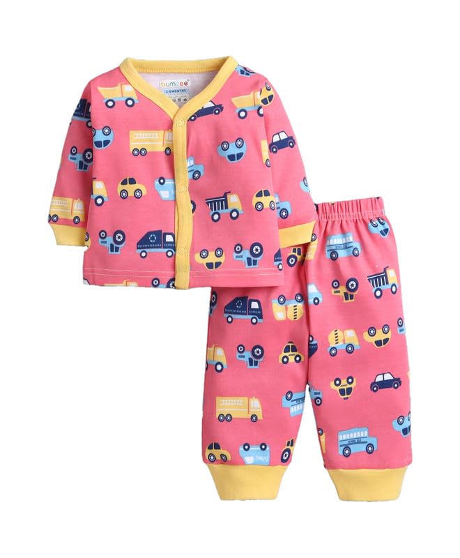 bumzee Baby Boys Cotton Full Sleeves Jabla & Pyjama Set (Peb11228230)-picture-35