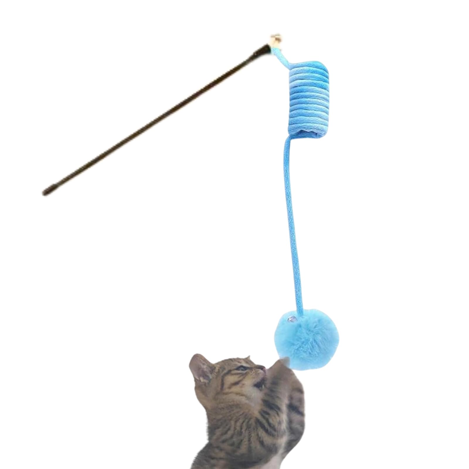 emily pets Cat Stick Toy Door Hanging Cat Toy with Suction Cup Sticky Interactive Stretchable Cat Spring for Indoor Cats Kitten Toys (Mist Blue) (B0CM6Q7LFN) Amazon Price History, Amazon Price Tracker
