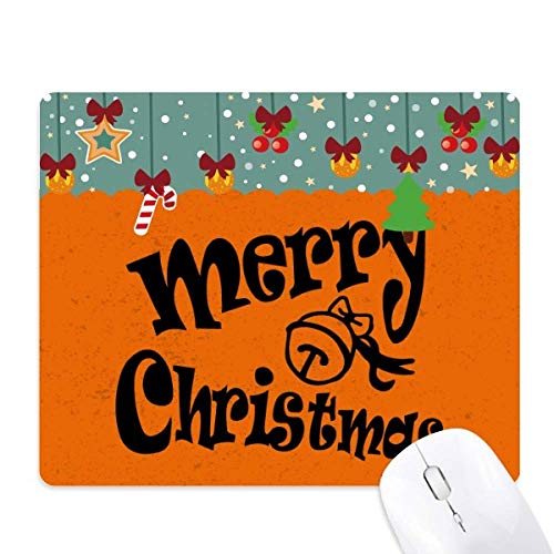 Tapis de souris Merry Christmas caoutchouc noir pour éviter les glissements de souris sur la table