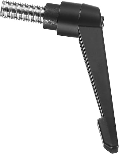 Miniatura 159 de uxcell Palanca de sujeción ajustable M8 x 1.181 in métrica 304 acero inoxidable macho roscado perillas de mano con botón de trinquete giratorio