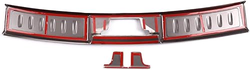 Miniatura 5 de CHEYA Cubierta protectora de acero inoxidable 304 para parachoques de maletero interior, 2 calcomanías para Land Rover Range Rover Evoque 2020