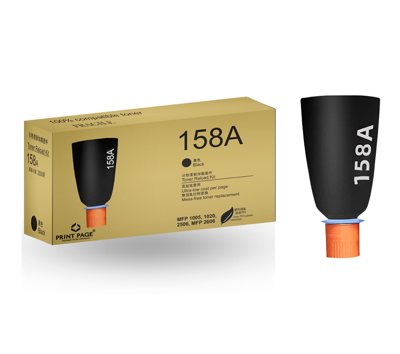 158A Toner Cartridge (Print 2500 Pages) Compatible for LJ Tank Printers 1005w, 1020w, mfp 2606sdw, 1020, 1005, 1602a, 1602w, 1604w, 2602dn, 2602sdn, 2602sdw, 2603dn, 2603sdn,2603sdw (1 pcs)-image-15