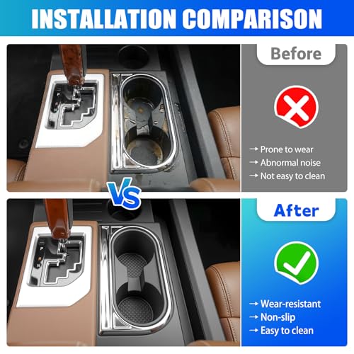 Inserto para portavasos compatible con Toyota Tundra 2014-2021 miniatura 2