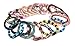 goldenlines Large 12 random mix Crochet Glass Seed Bead Bracelet Nepal Bracelet (ONE Dozen)