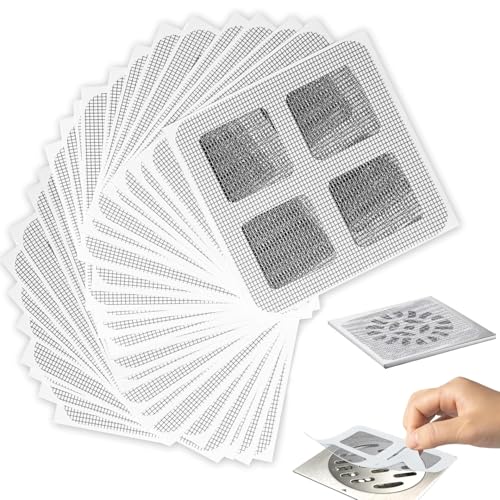 ZENSUKYE Filtro Desechable para Desagüe de Suelos (50 Pcs), Calcomanías Desechables para Filtro de Drenaje de Piso, Pegatinas de Malla de Capataz de Desagüe de Ducha Desechable