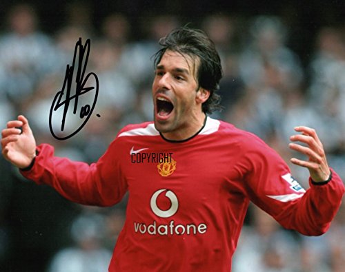 LIMITED EDITION RUUD VAN NISTELROOY SIGNED PHOTOGRAPH + CERT