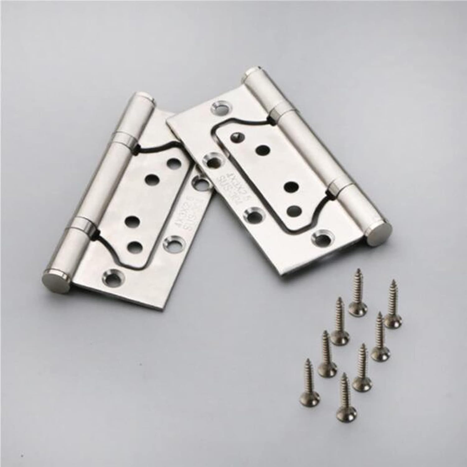 Hinge,105mm Ball Bearing Stainless Steel Folding Butt Hinges for Home Furniture Hardware Door Hinge - 4Pack
