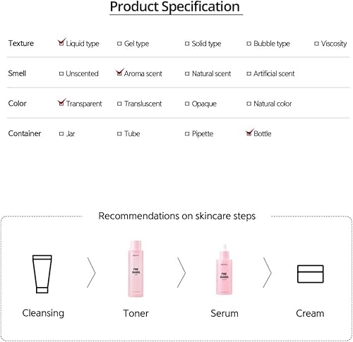 Miniatura 9 de NACIFIC Pink AHA BHA Toner Extracto de sandía, resplandor, hidratante, ácido hialurónico, 5.1 fl oz, 5.07 fl.oz