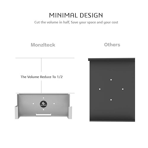 Miniatura 5 de Monzlteck Wall Mount for Xbox One SAll Metal Vertical Hanging On Wall with Power Botton LeftRight,Wall Shelf Bracket for Xbox 1S