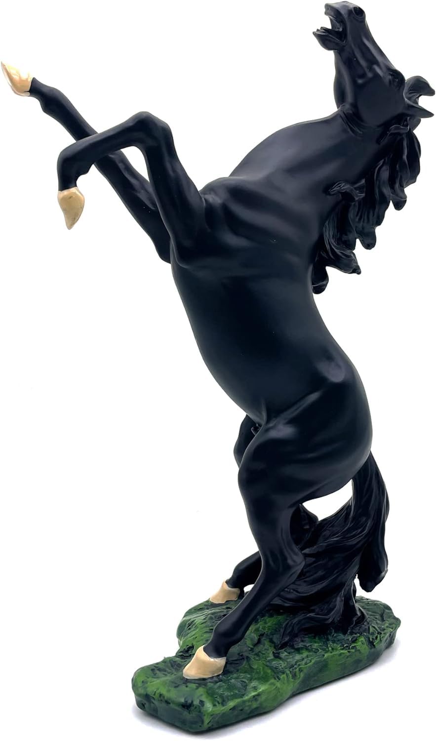 Rhyhorn Sculpture Running Art Horse Decor Resin Statue Wealth Career Luck Decorative Home Living Room, Bedroom, Office Wedding (Standing Horse)