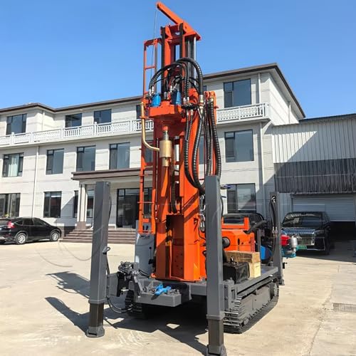 Silent-Operation Water Well Rig, Mobile Hydraulic Borehole Machine for Quiet