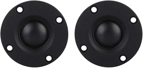 Miniatura 9 de Altavoz de alta fidelidad, 2 unids 30W 6Ω domo tweeter imán agudos altavoz de seda de alta fidelidad altavoz imán 0.787 in diafragma vibrante