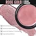 UCANBE Cream Bronzer for Face & Body, Natural Rose Gold Sun-Kissed Glow Blusher, Buildable Luminous for Long Lasting Rosy Flushed, Lightweight Illuminating Contouring Multi-Use Makeup Palette