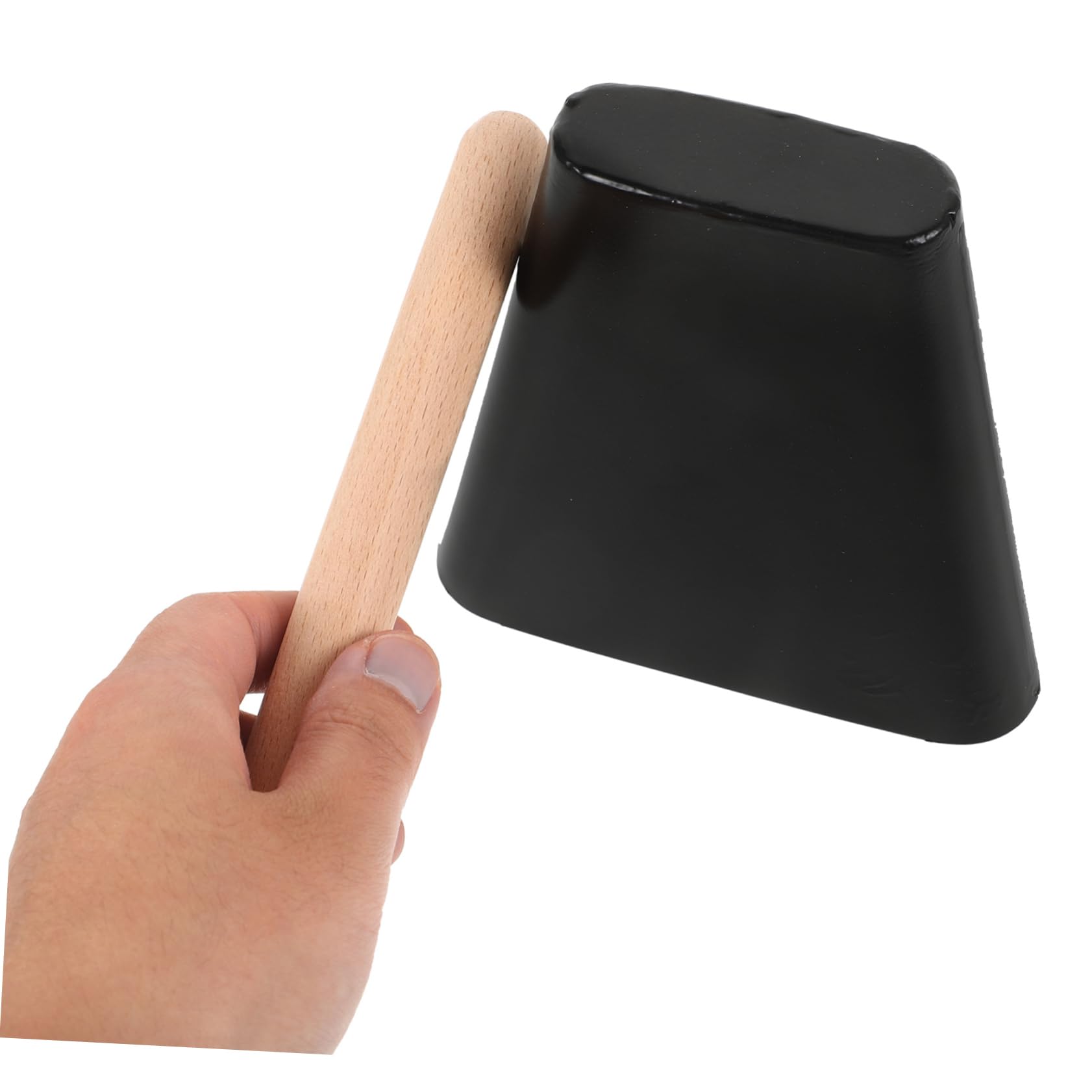 ifundom Instrumento Musical de Cencerro Apto para Principiantes Campana de Mano de Metal para Práctica de Percusión