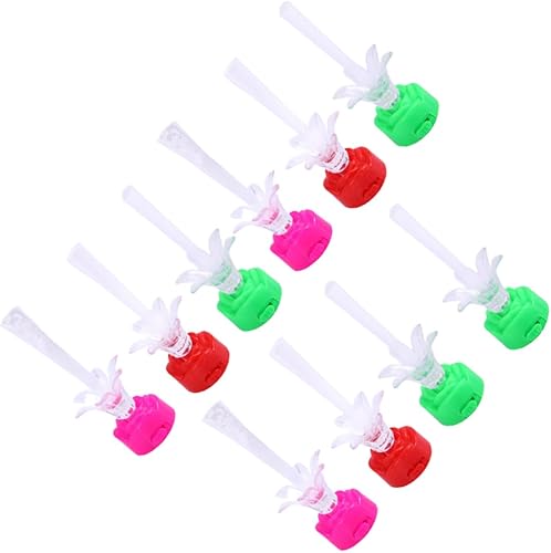 Uonlytech Luz LED de fibra óptica rosa 10 piezas de fibra óptica flor cadena luces para el hogar fiesta lámpara de noche decorativa al azar