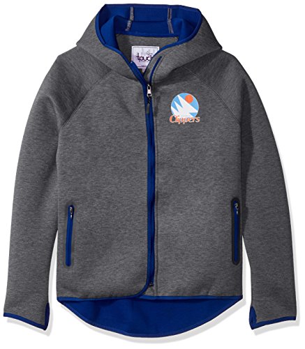 Touch by Alyssa Milano NBA San Diego Clippers Drop Kick Jacket, Medium, Heather Grey
