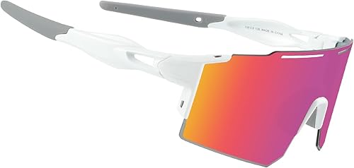 Vista 33 de OULAIQI Cycling Sunglasses Polarized Sunglasses for Cycling Men Women with 1 Lens or 3 Interchangeable Lens Baseball Glasses