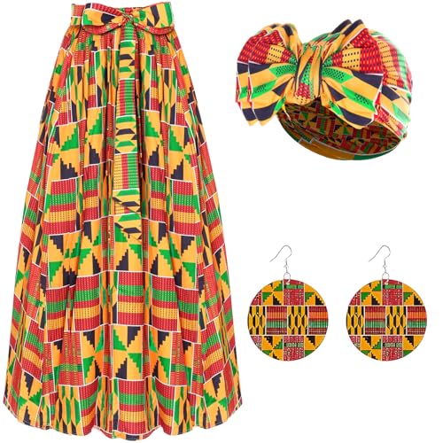 African Dresses for Women,African Outfits for Print Maxi Skirt African