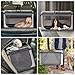 A 4 Pet Hundebox faltbar große Hunde Hundetransportbox Transportbox Hund soft tragebar Hundebox für zuhause, leicht zu verstauen mit montiertem Aluminium Rahmen, einstellbare Kompatibilität (XL, Grau)