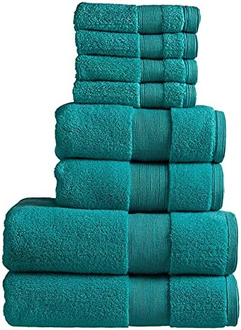 Christy Living Carnival Bath Towels | Set of 6 | 2 Face, 2 Hand, 2 Bath | Soft Plush Cotton Bathroom Towels | Absorbent Shower Towels | Quick Dry | 650GSM | Machine Washable | Blush Pink