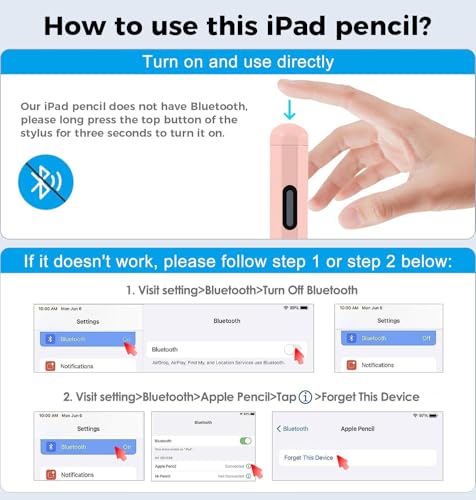 Stylus Pen for iPad 11th&10th&9th Generation,Fast Charge Pencil for Apple iPad,Palm Rejection,Tilt Sensitivity,Compatible with 2018-2025 iPad11/10/9/8/7/6th,Pro 13" M4/12.9"/11",Air 3/4/5/M2,Mini 5/6 - image 7