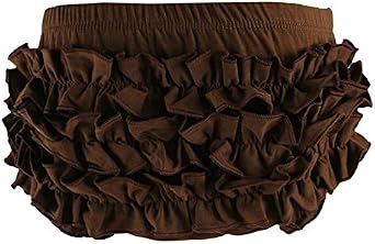 Wennikids Baby Girls Cotton Shorts and Diaper Cover Bloomers Medium Brown