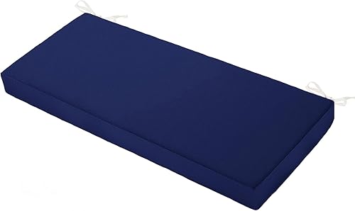 Sqodok Cojín de banco para exteriores, 45 x 18 pulgadas, impermeable, para banco de patio, sofá biplaza, muebles de patio, sofá de jardín, columpio,