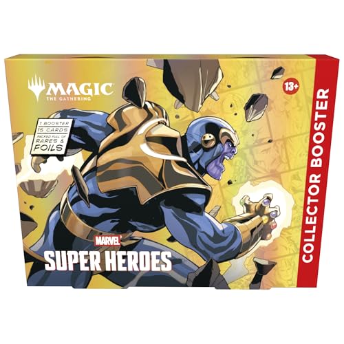 Confezione di Collector Booster di Magic: The Gathering Marvel Super