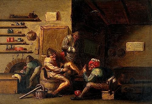 Impression d'art d'Adriaen Jansz Van Ostade pour créer une ambiance cabinet de curiosités